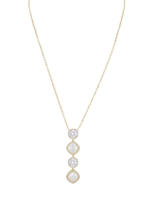 Jacey Necklace-gold/white