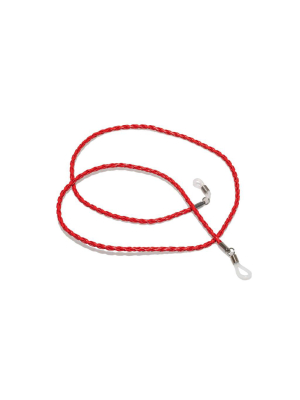 Neck Chain | Red Leather