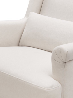 Miranda Wingback Rocker In Eco-performance Fabric | Water Repellent & Stain Resistant