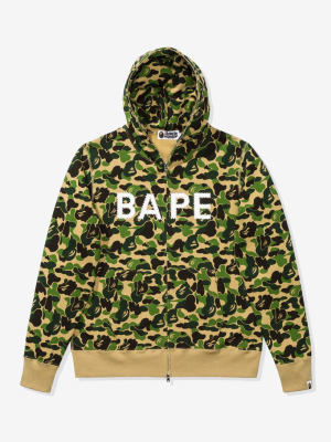 Bape Abc Camo Swarovski Full Zip Hoodie - Green