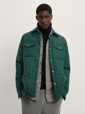 Vertical Quilted Overshirt