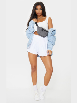 Lucilla White Jersey Floaty Shorts