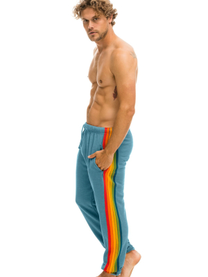 6 Stripe Sweatpants - Blue // Serape Rainbow