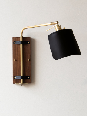 Ava Wall Sconce - Black - Hardwired