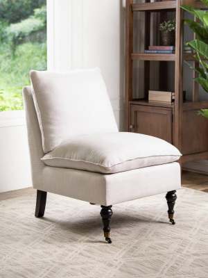 Langston Pillow Top Accent Chair Ivory - Abbyson Living