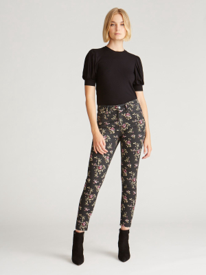 Jackie High Rise Skinny - Ditzy Garden Print