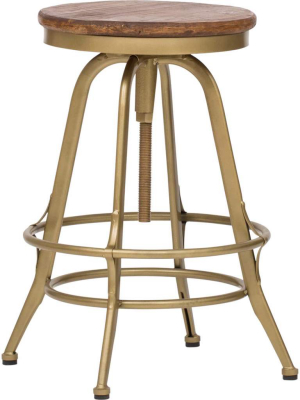 Peralta Counter Stool, Brass