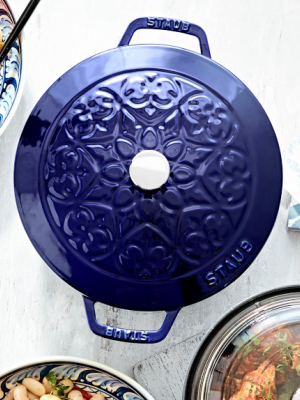 Staub Cast-iron Essential Lily Embossed French Oven