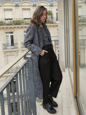 Wool Marle Boucle Coat