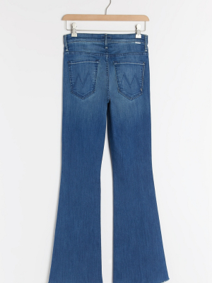 Mother The Weekender High-rise Frayed Flare Jeans