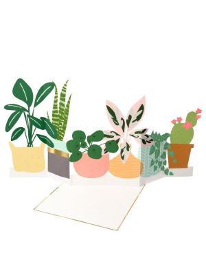 Potted Plant Concertina Card