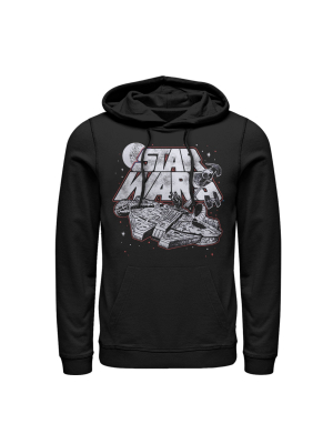 Men's Star Wars Millennium Falcon Tie Advanced Pull Over Hoodie