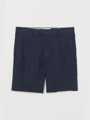 Linen-blend Shorts