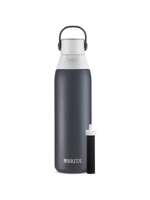 Brita 20oz Premium Double-wall Stainless Steel Insulated Filtered Water Bottle