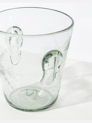 Etched Ice Bucket - Clear