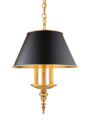 Cheshire 3 Light Pendant Aged Brass