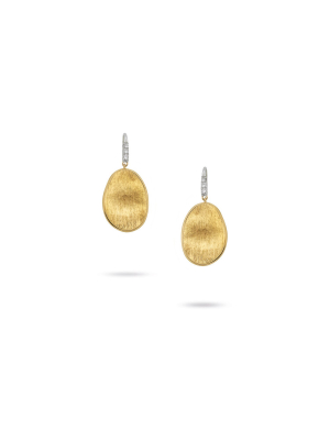 Marco Bicego® Lunaria Collection 18k Yellow Gold And Diamond Small Drop Earrings