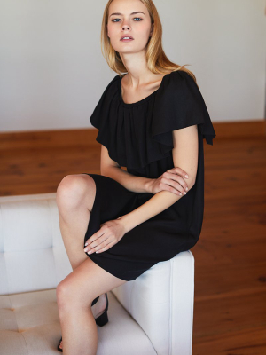 Big Ruffle Dress - Black