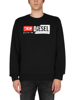 Diesel Spliced Logo Sweatshirt