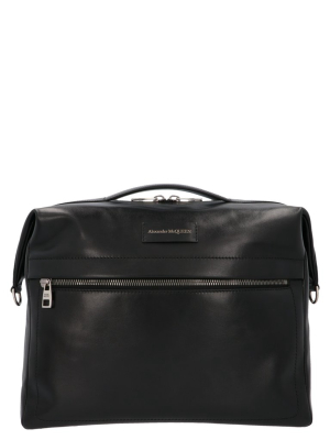 Alexander Mcqueen Logo Patch Messenger Bag