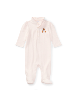 Embroidered Polo Bear Coverall