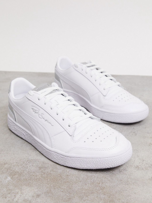 Puma Ralph Sampson Sneakers In White And Silver