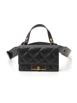 Alexander Mcqueen Mini Skull Lock Crossbody Bag