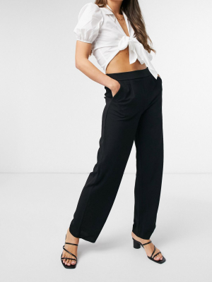 Jdy Wide Leg Pants In Black