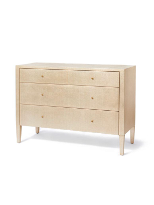 Conrad 60" Dresser Champagne Faux Raffia