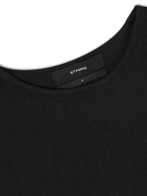 Stampd Short Sleeve Pocket Sweater - Black