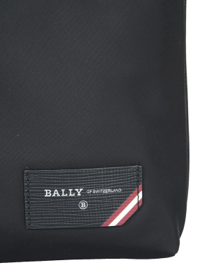 Bally Logo Patch Zipped Clutch Bag