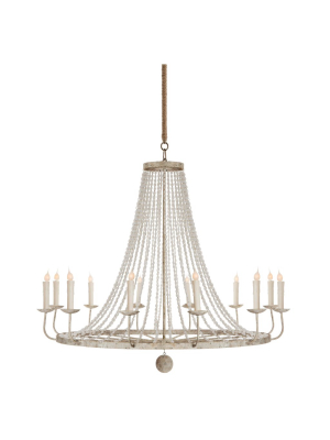 Naples Large White Chandelier