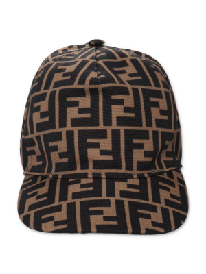 Fendi Kids Ff Logo Motif Baseball Cap