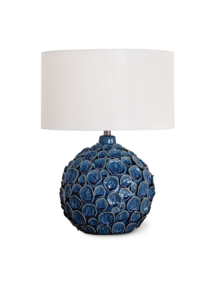 Lucia Ceramic Table Lamp (blue)