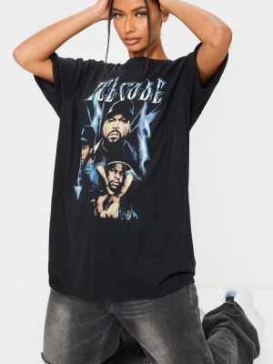 Black Ice Cube Vintage Printed T Shirt