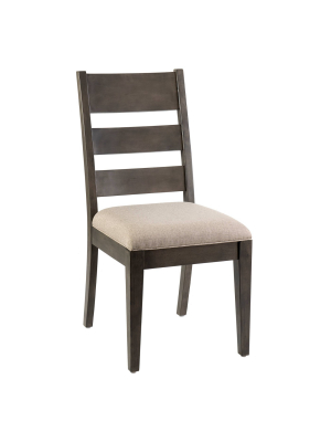 Lidia Mango Wood Dining Chair Gray - East At Main