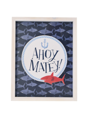 Ahoy Matey Framed Art - Pillowfort™