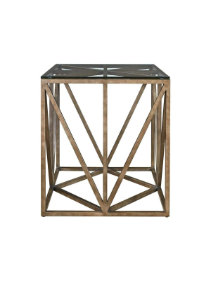 Alchemy Living Austin Scotty Square End Table - Brown