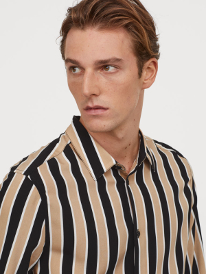 Slim Fit Viscose Shirt