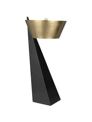 Noir Claudius Gold Table Lamp