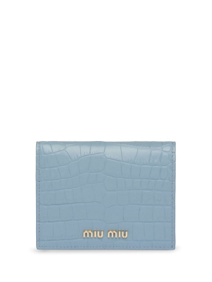 Miu Miu Embossed Bifold Wallet