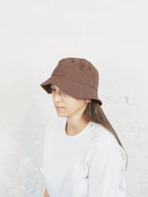 Cotton Bucket Hat Brown