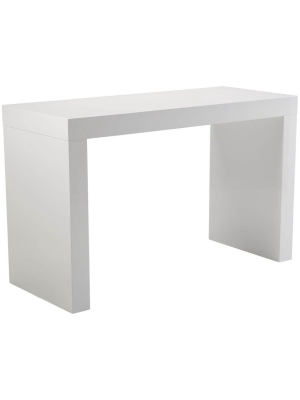 Faro C-shape Counter Table, White