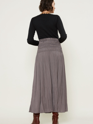 Thea Smocked Waist Maxi Skirt