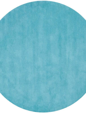 Himalaya Turquoise Round Rug