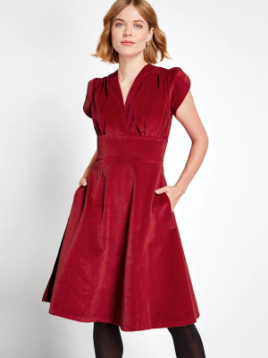 Timeless Tribute Velvet Midi Dress