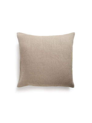 Tan Organic Linen Pillow