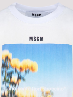 Msgm Photo Printed T-shirt