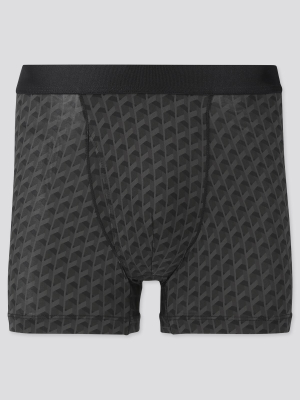 Men Airism Printed Boxer Briefs