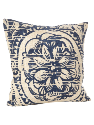 Montpellier Floral Design Throw Pillow - Saro Lifestyle